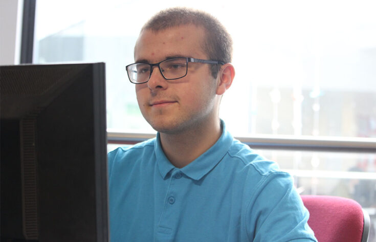 Photograph of a Uniformed Protective Services student