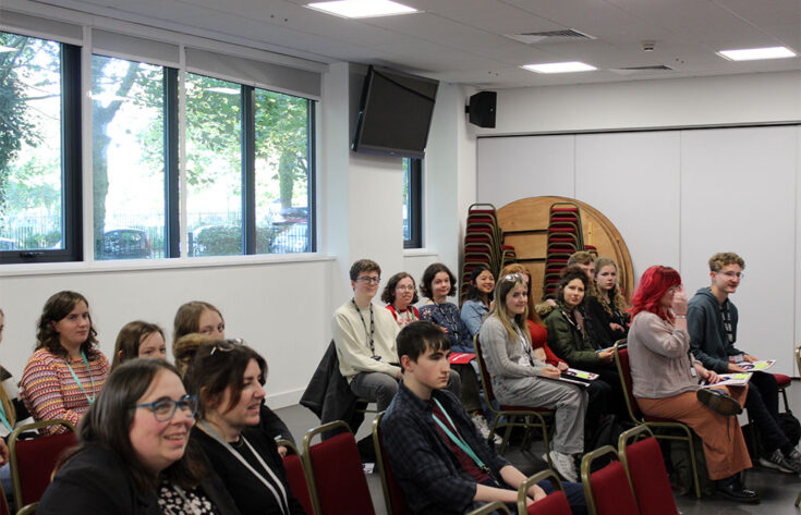 Photograph of students who worked on the AQ Magazine