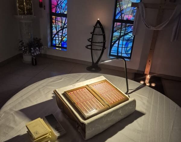 Photograph of relics in the chapel