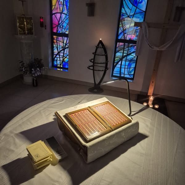 Photograph of relics in the chapel